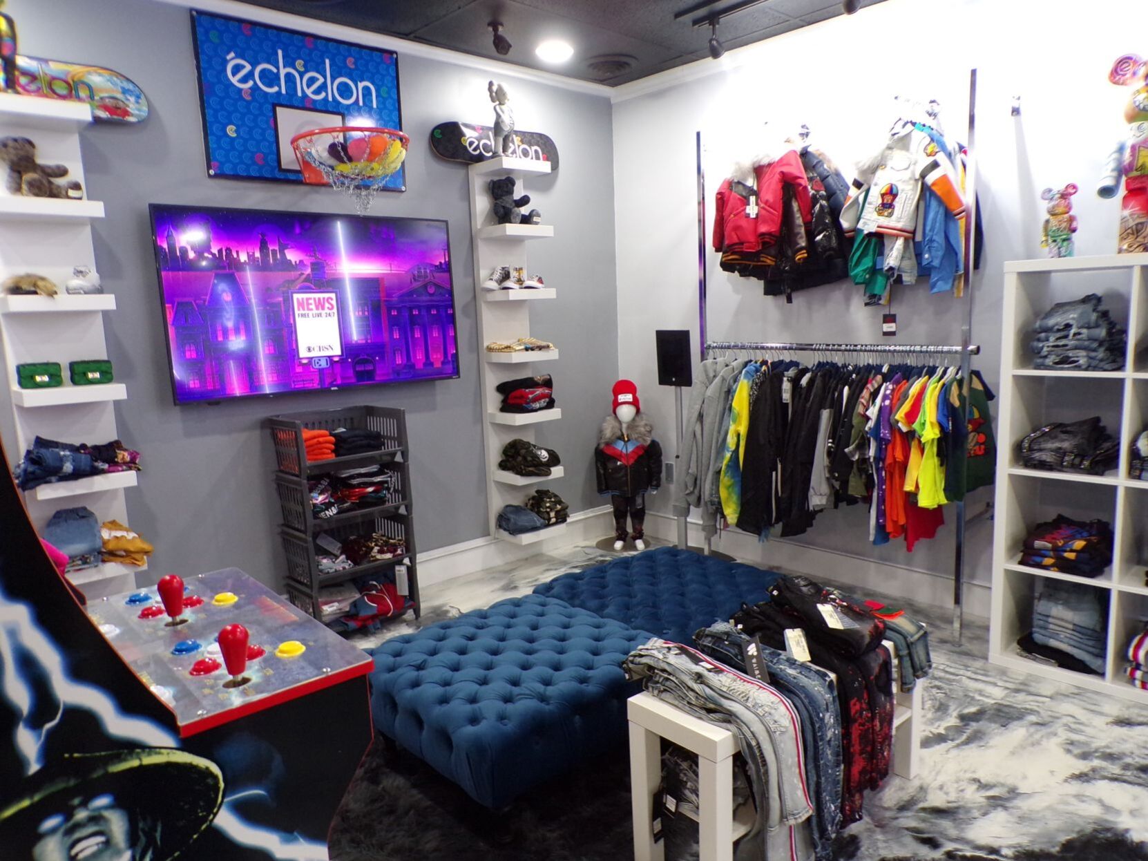 Part playroom, part clothing store